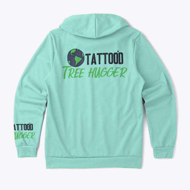 Tattoo'd Tree Hugger Back Print Hoodie