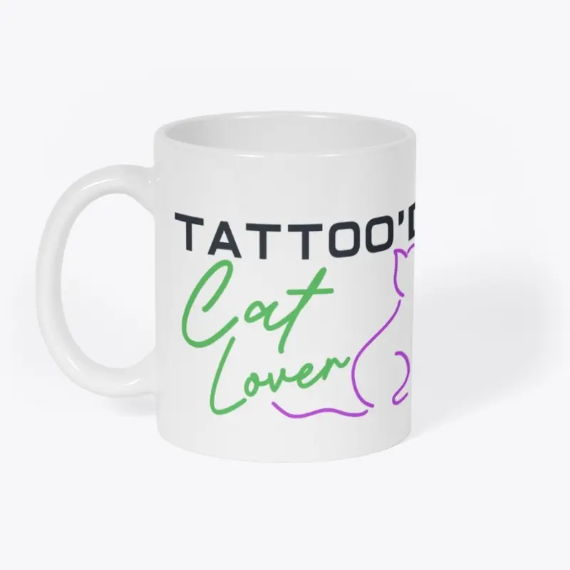 Tattoo'd Cat Lover Dark Design